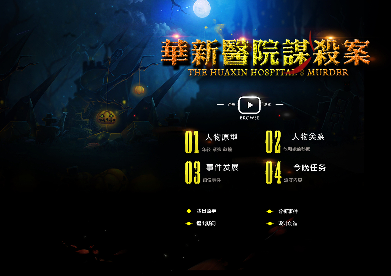 游戏界面设计丨华新医院谋杀案（图ZNTUzMDE4MjA=） - 信息图表 - 站酷设计师starryliang原创素材 - 站酷ZCOOL