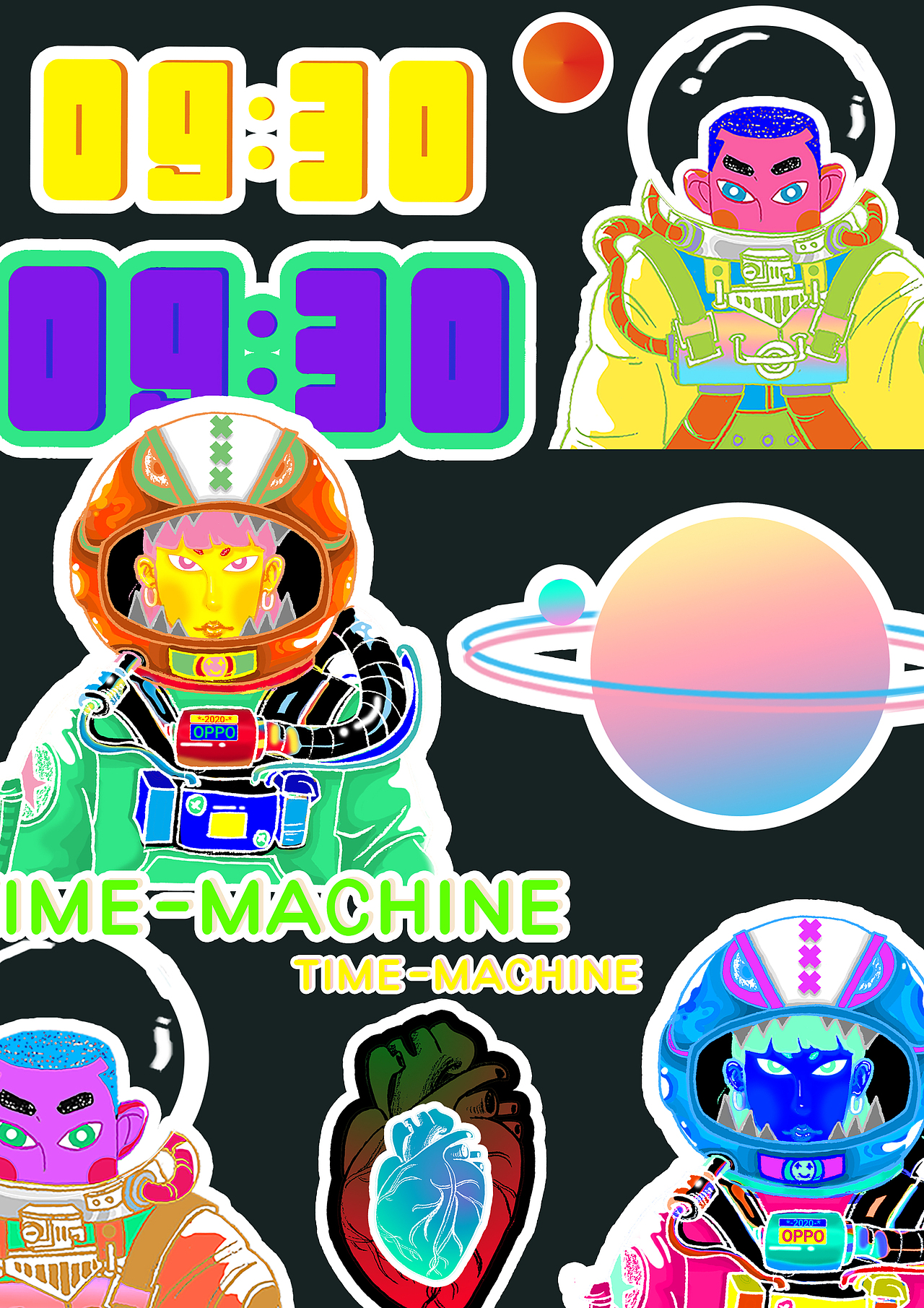 萬物皆可盤盤盤-OPPO Watch表盤創(chuàng)意設(shè)計（圖ZMjA3ODcxMTky） - 主題/皮膚 - 站酷設(shè)計師五藏小次郎原創(chuàng)素材 - 站酷ZCOOL