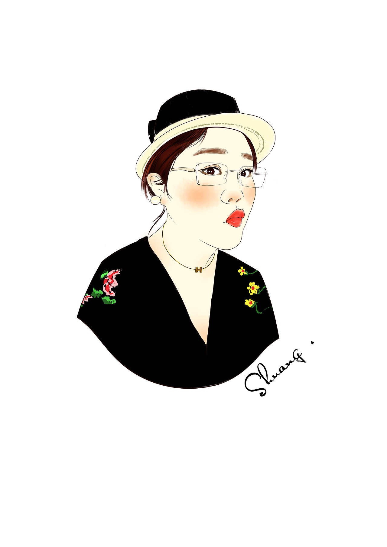 手绘头像人物肖像画像照片临摹