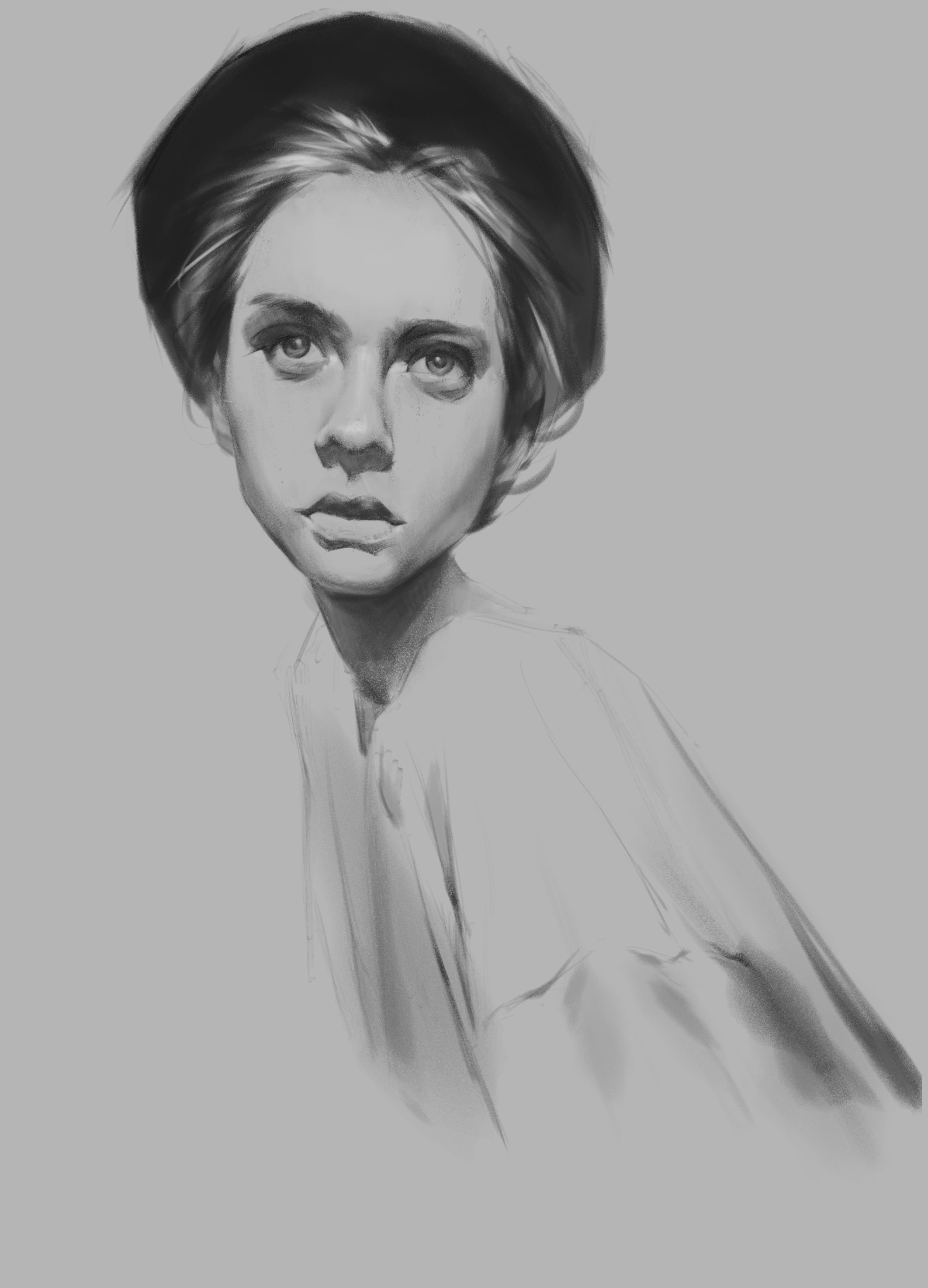 照片写生,素描头像与全身|插画|创作习作|tigo1996 - 原创作品 - 站酷