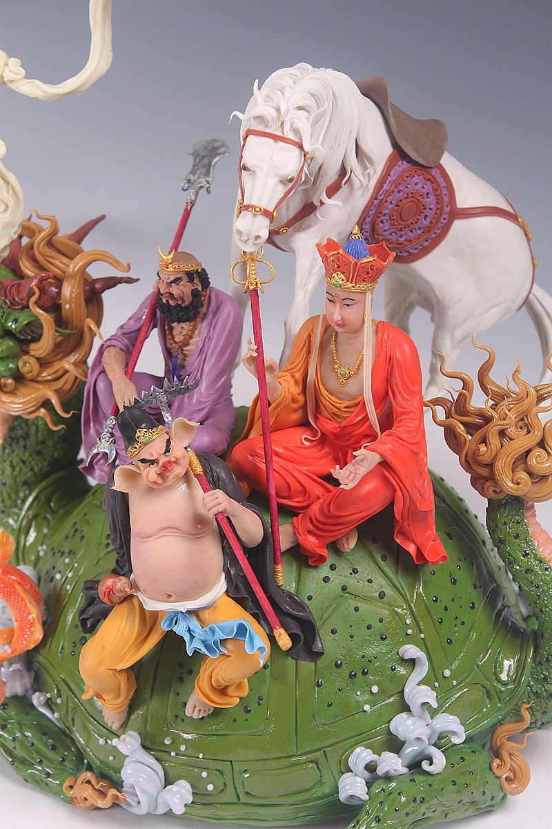 贺加贵面塑软陶作品(西游记)