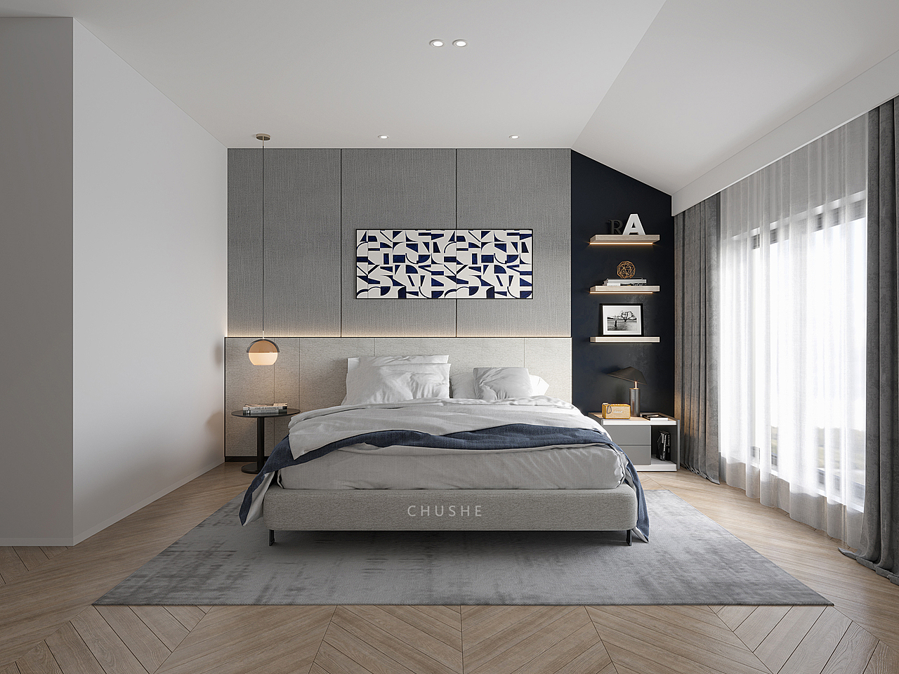 舒适宁静空间（图ZMjM0MTE1NzI4） - 家装设计 - 站酷设计师初舍空间设计原创素材 - 站酷ZCOOL