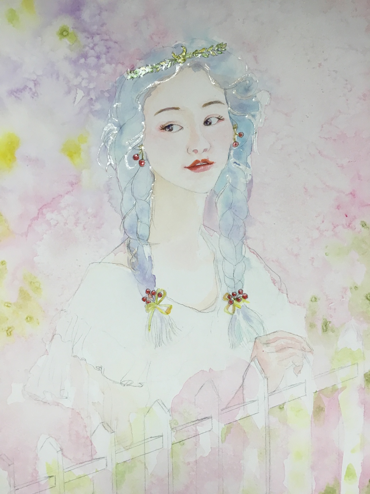 水彩人物插画练习