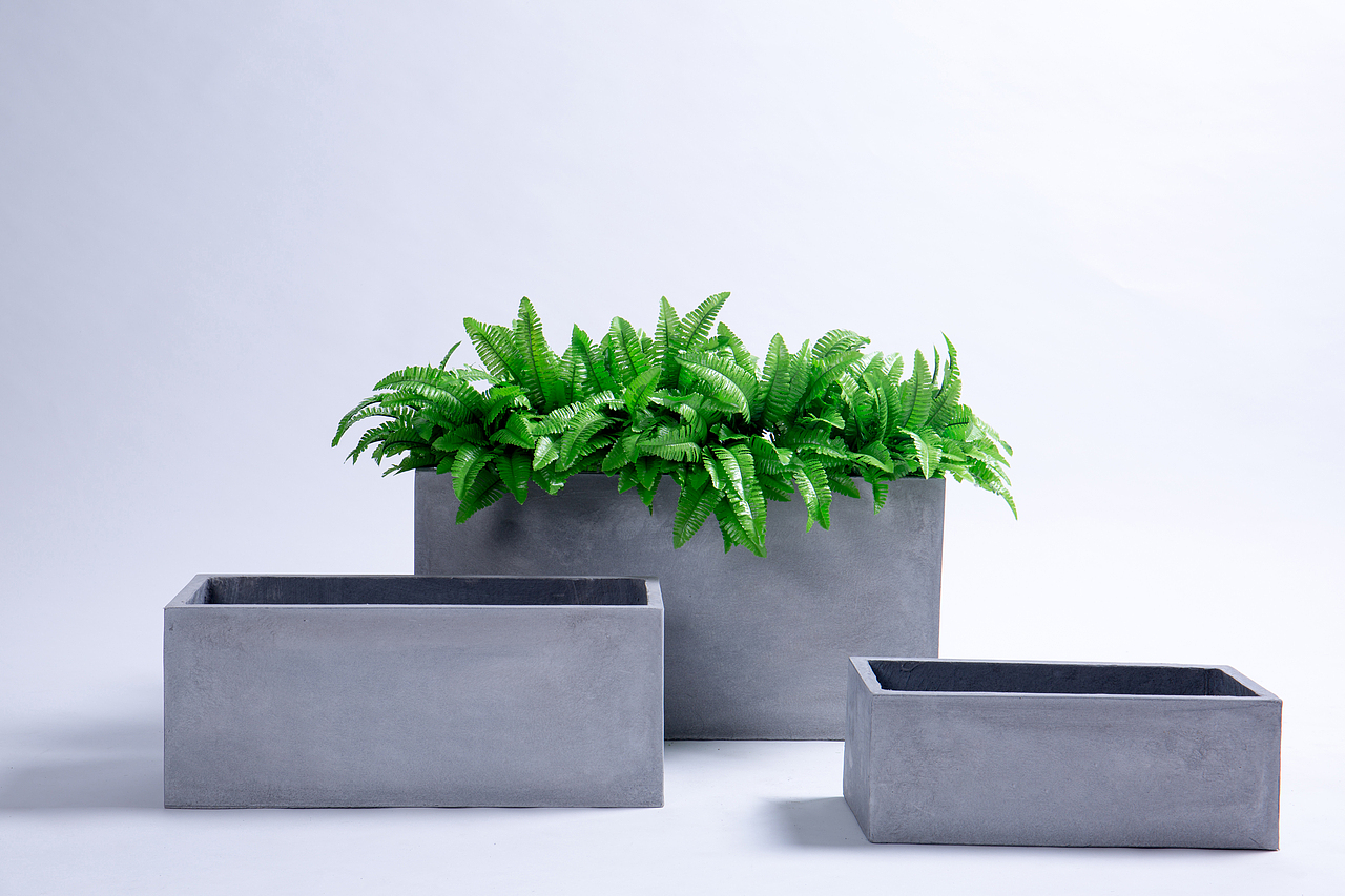 欧式简约水泥花盆园艺镁泥性冷淡