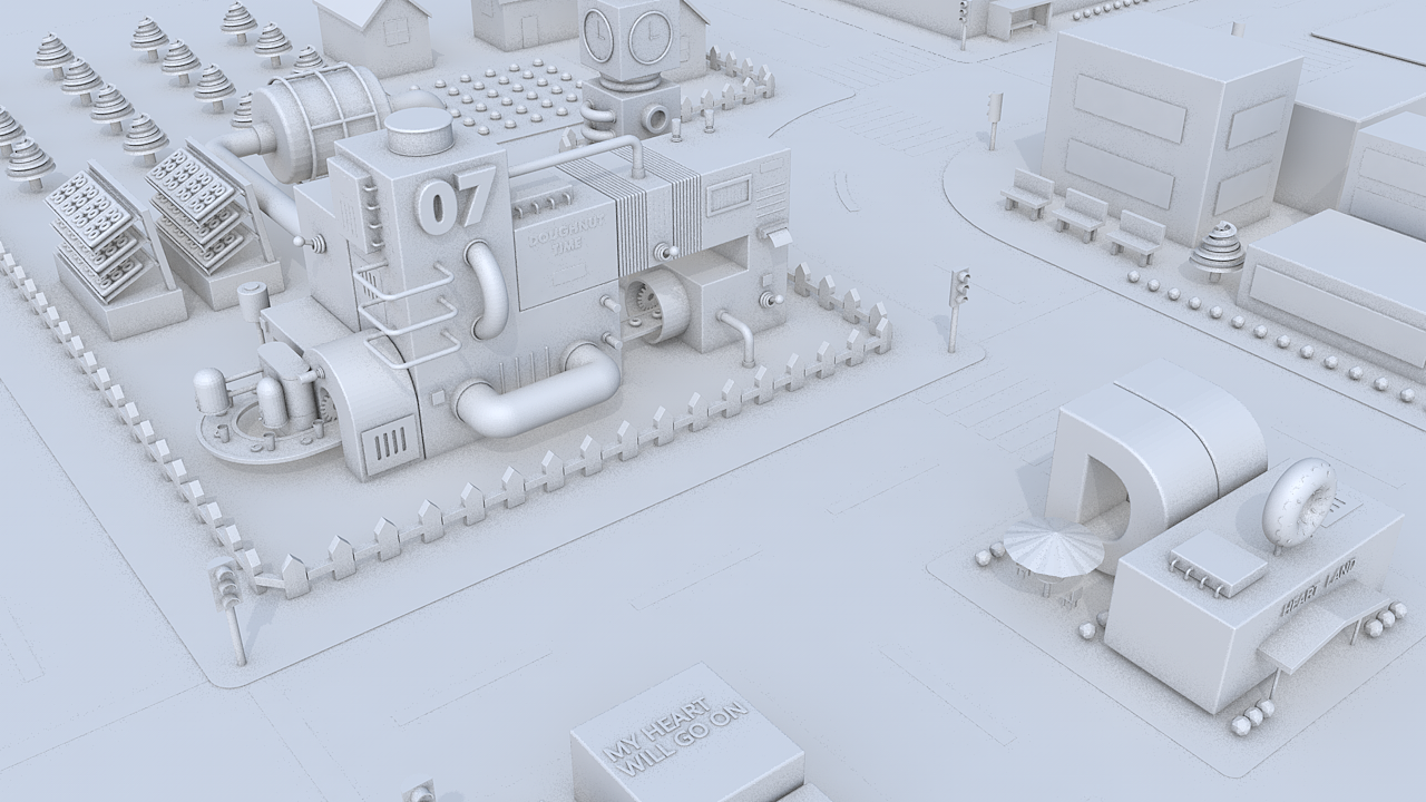 【C4D】甜品工厂