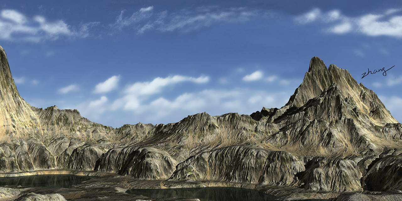 自然场景练习（图ZNzg1NTg3NDg=） - 场景 - 站酷设计师jimmyback原创素材 - 站酷ZCOOL