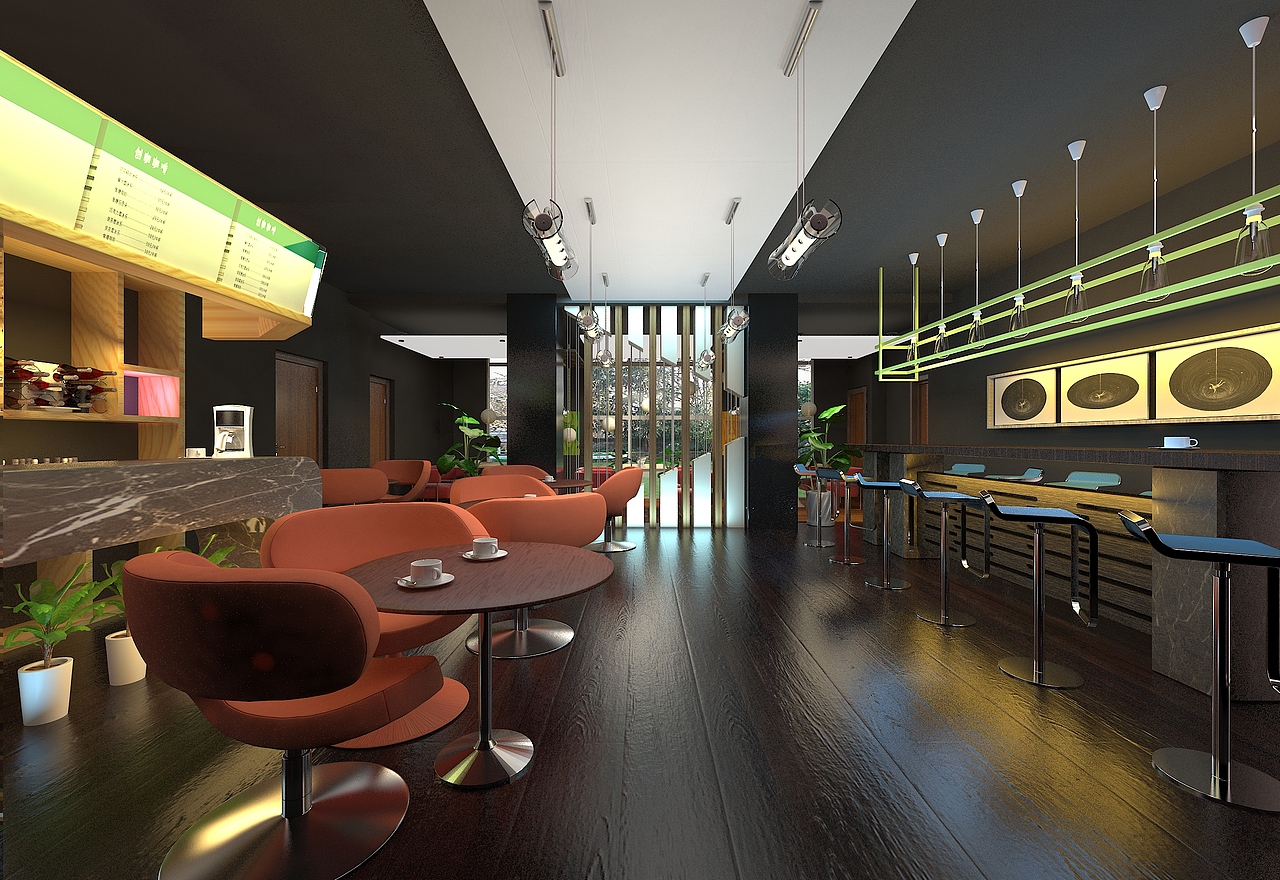 创业园区-创客空间咖啡厅 休闲洽谈区（图ZNDY5NTg2MzY=） - 家装设计 - 站酷设计师蓝色小瓢虫原创素材 - 站酷ZCOOL