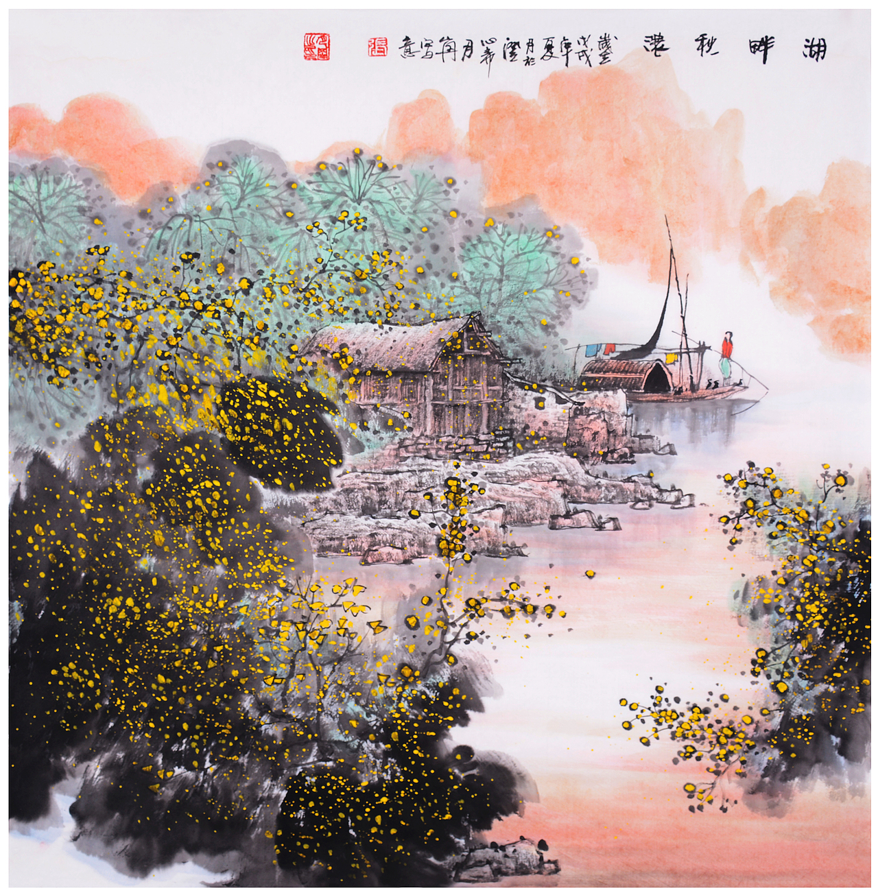 中国山水名家张月岗老师秋季个展作品展示