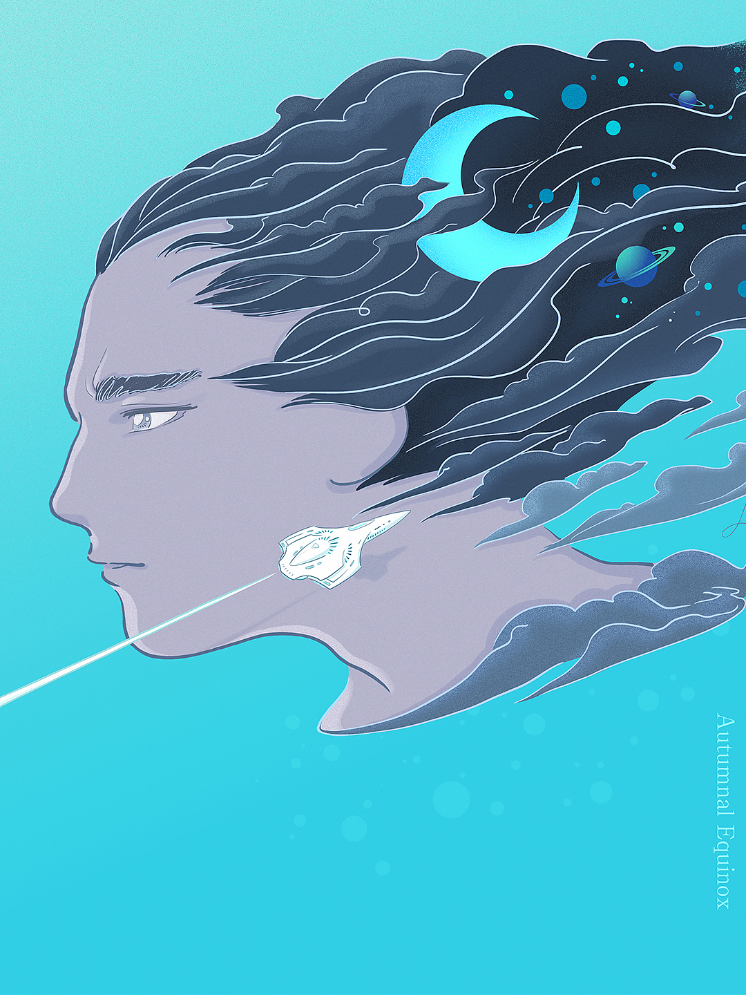 秋分 | 一张既跑题又点题的节气插画