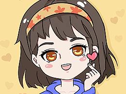 Q版人物肖像头像绘画