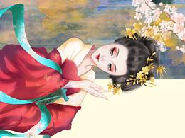 古风美女插画