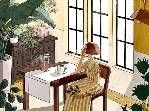 盛夏，把自己丢进炙热发白的阳光里。