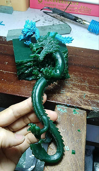 半个月的雕蜡成品,关注看成品。