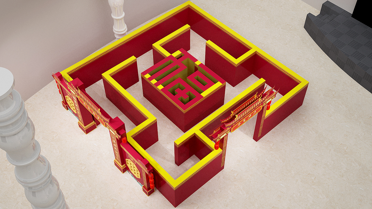 新年布置（图ZMjM5Mzc0OTM2） - 场景 - 站酷设计师弋粜鱼原创素材 - 站酷ZCOOL