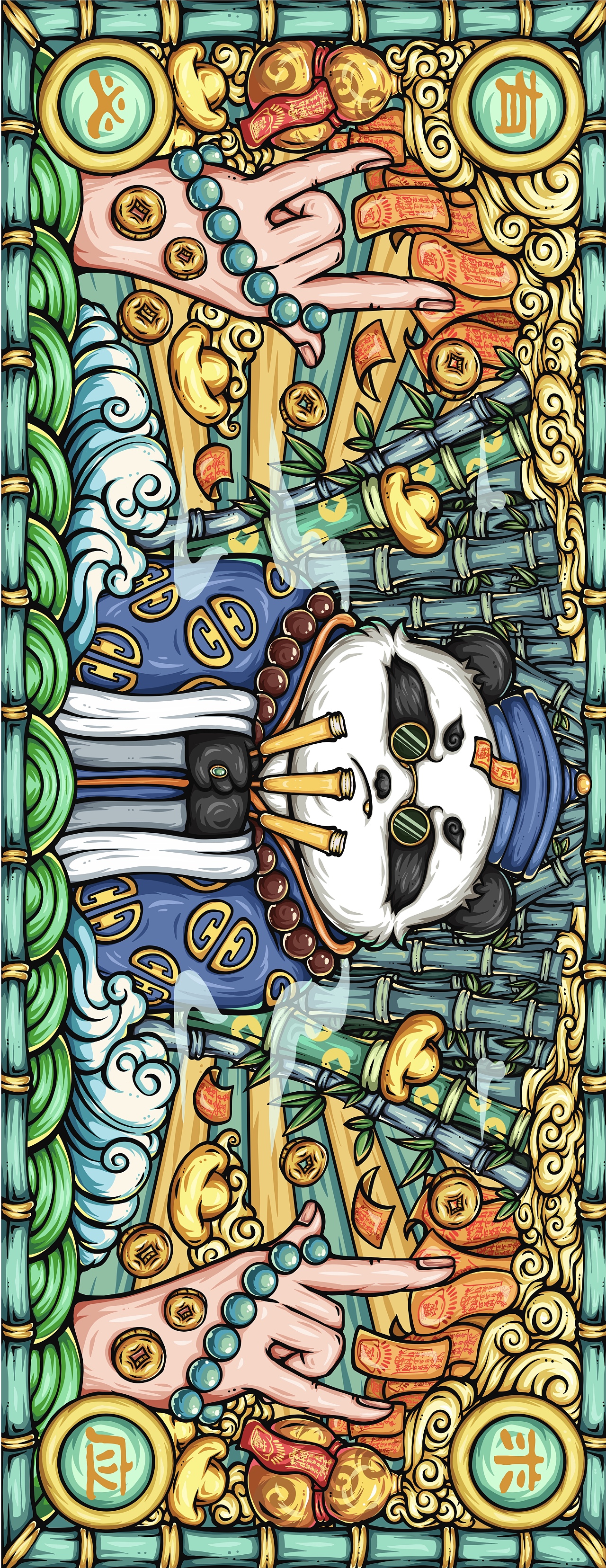 国潮插画（图ZMjgwNzA2Mzg4） - 商业插画 - 站酷设计师一条仙人掌原创素材 - 站酷ZCOOL