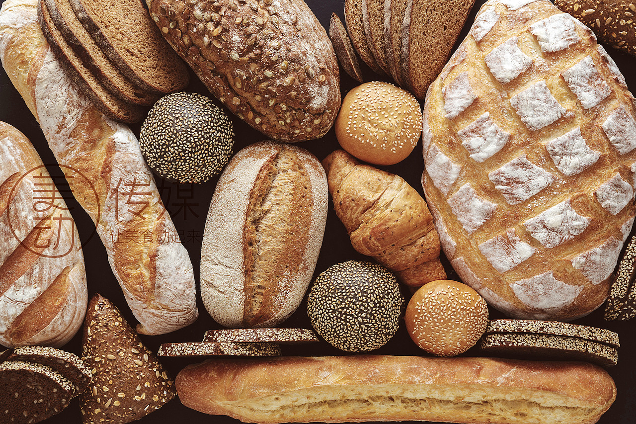 给上海知名品牌拍摄的烘培面包图片