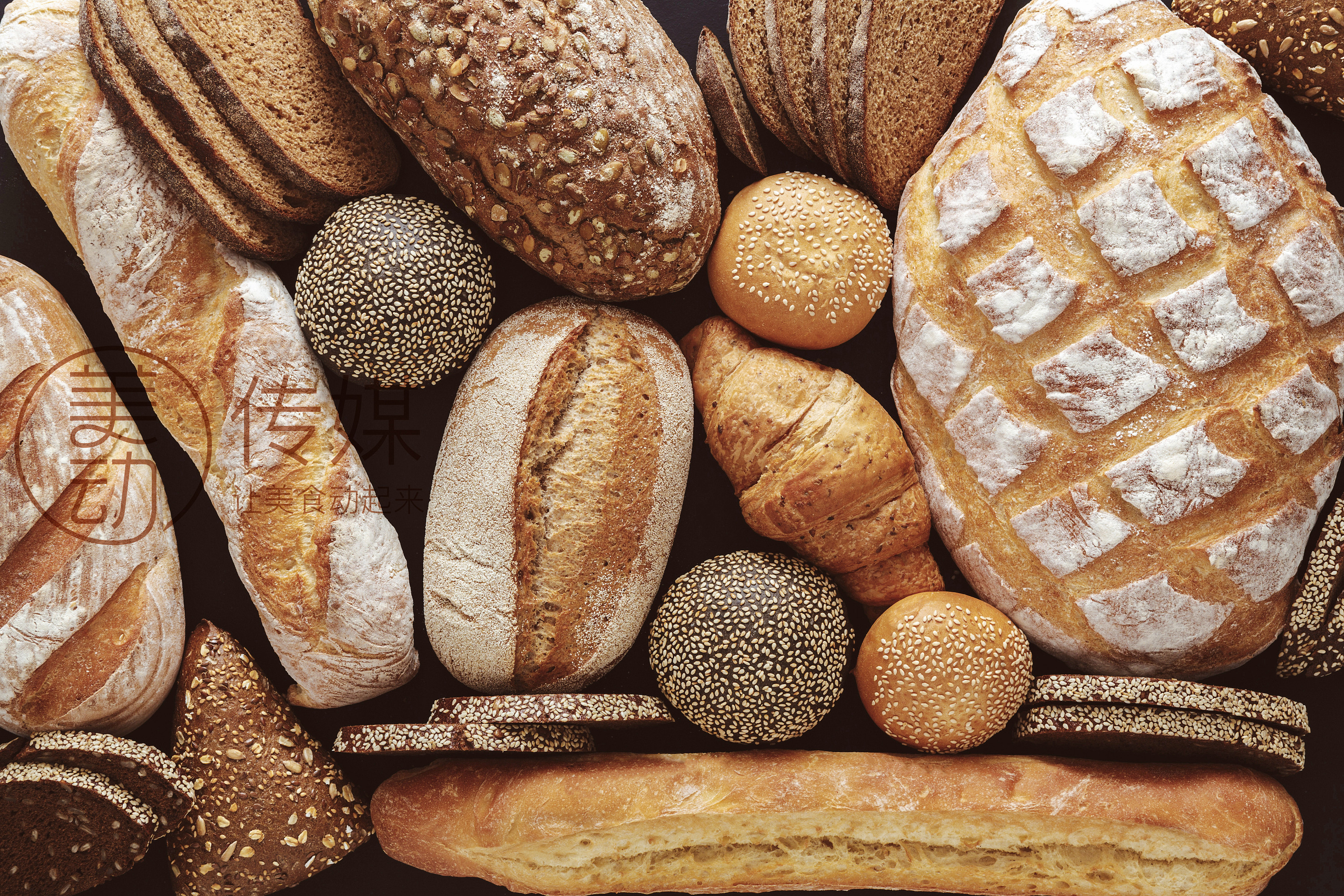 给上海知名品牌拍摄的烘培面包图片