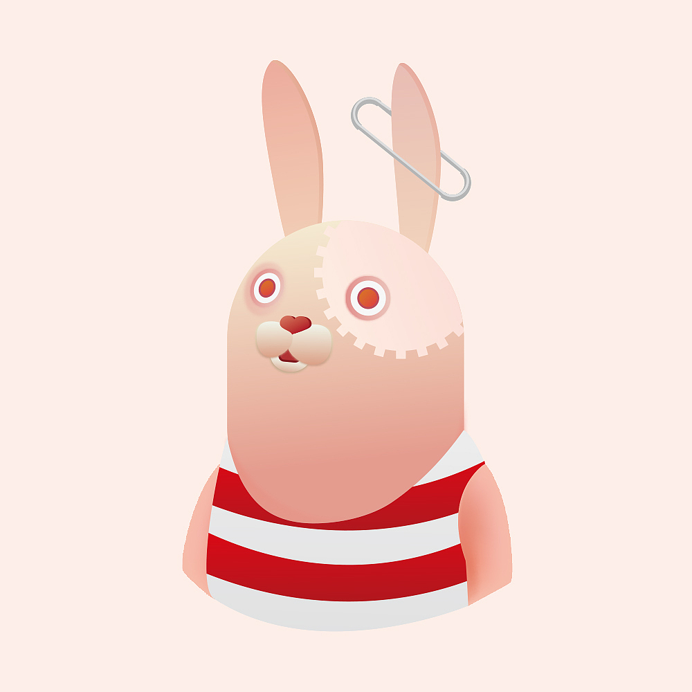 越狱兔手绘图标设计