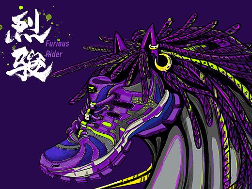 中国李宁 烈骏ACE 插画创意图（个人主页-ZNDUwNzA3ODQ=） - 商业插画 - 站酷设计师JO大桃插画原创素材 - 站酷ZCOOL