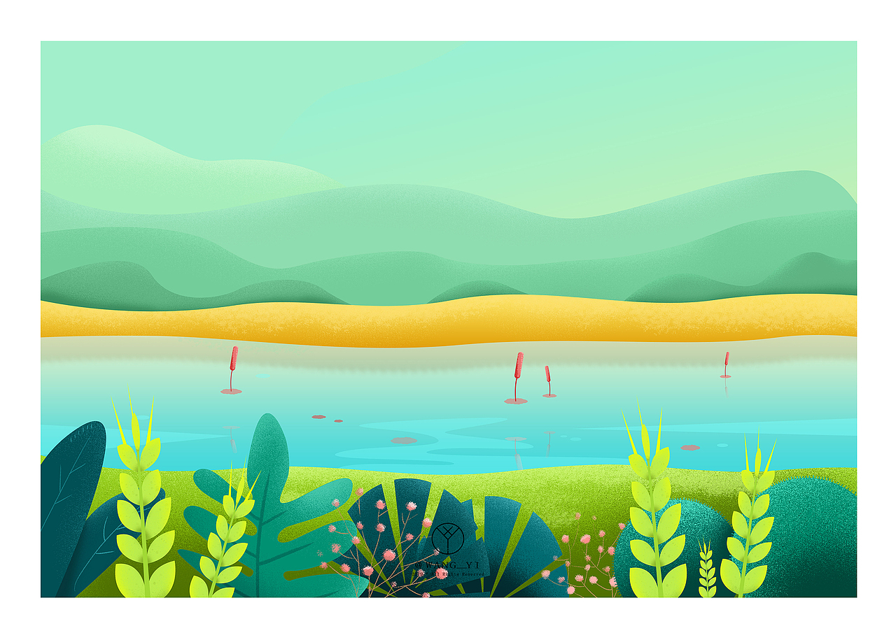 2019年风景插画作品集