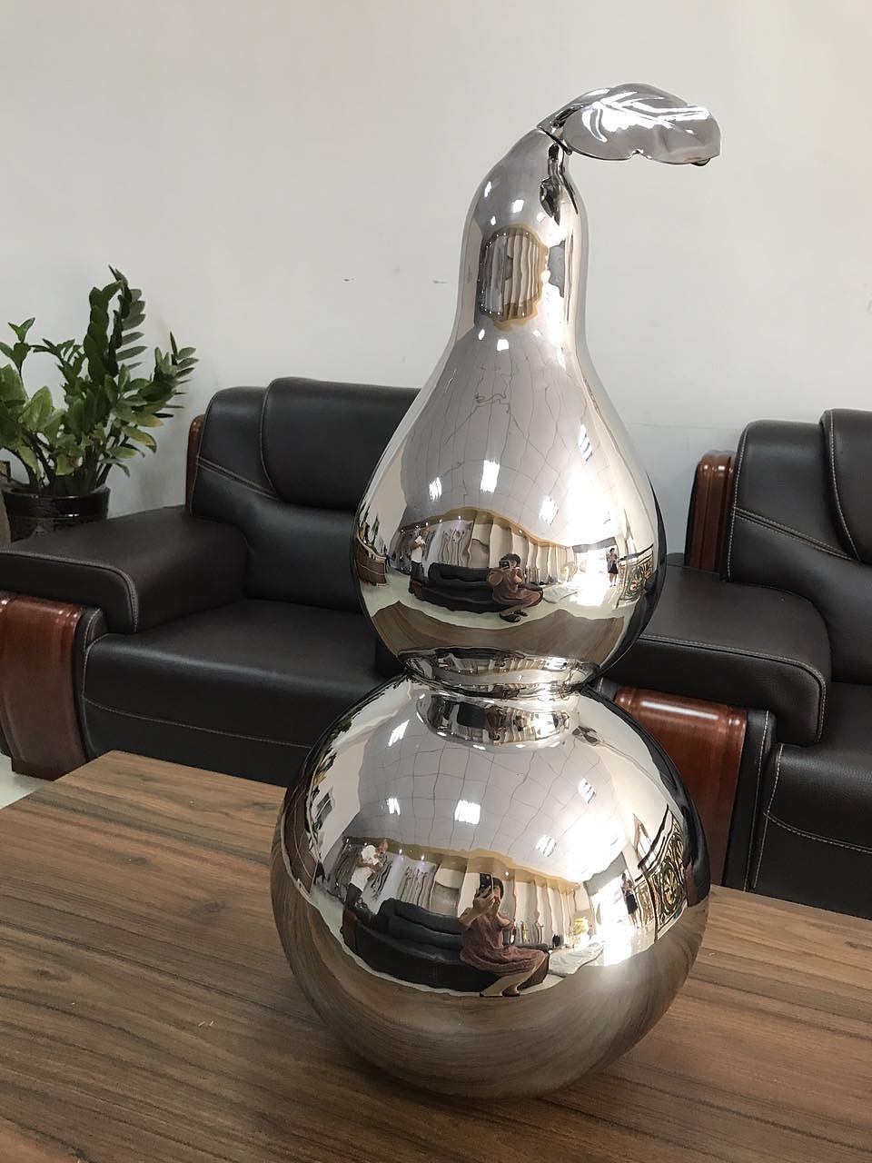 不锈钢葫芦雕塑 可大可小摆件和景观雕塑皆可|手工艺|工艺品设计|高档