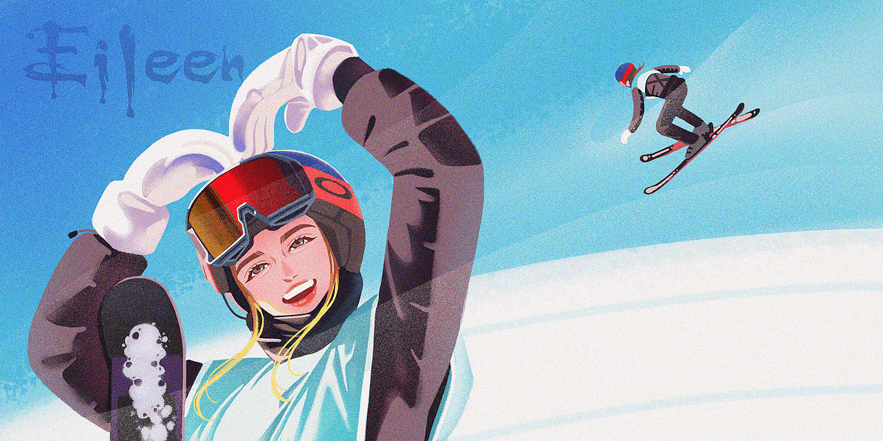 冬奥会期间画的一些喜欢的选手（图ZMjg5NTkzOTM2） - 商业插画 - 站酷设计师算了你开心就好原创素材 - 站酷ZCOOL