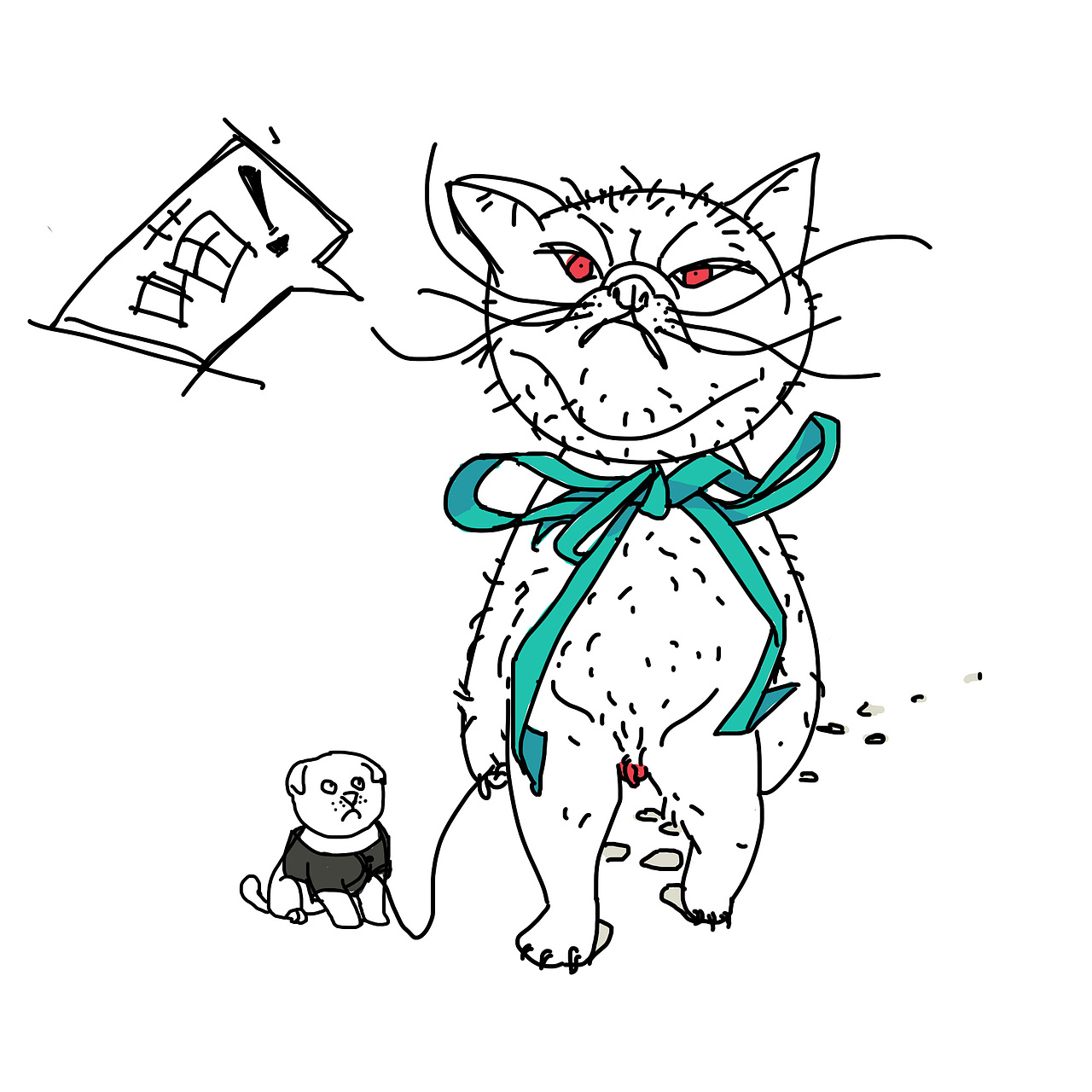 愤怒的猫咪