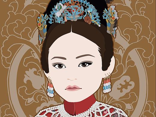 《延禧攻略》--高贵妃（个人主页-ZMzIxMjk0MjA=） - 单幅漫画 - 站酷设计师涵宇Louis原创素材 - 站酷ZCOOL