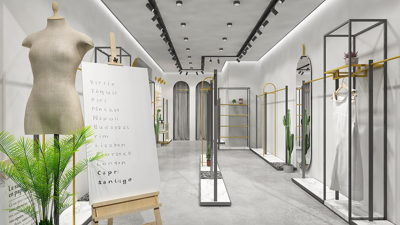 女装店（图ZMTU2NDExNjQ4） - 家装设计 - 站酷设计师境域空间设计原创素材 - 站酷ZCOOL