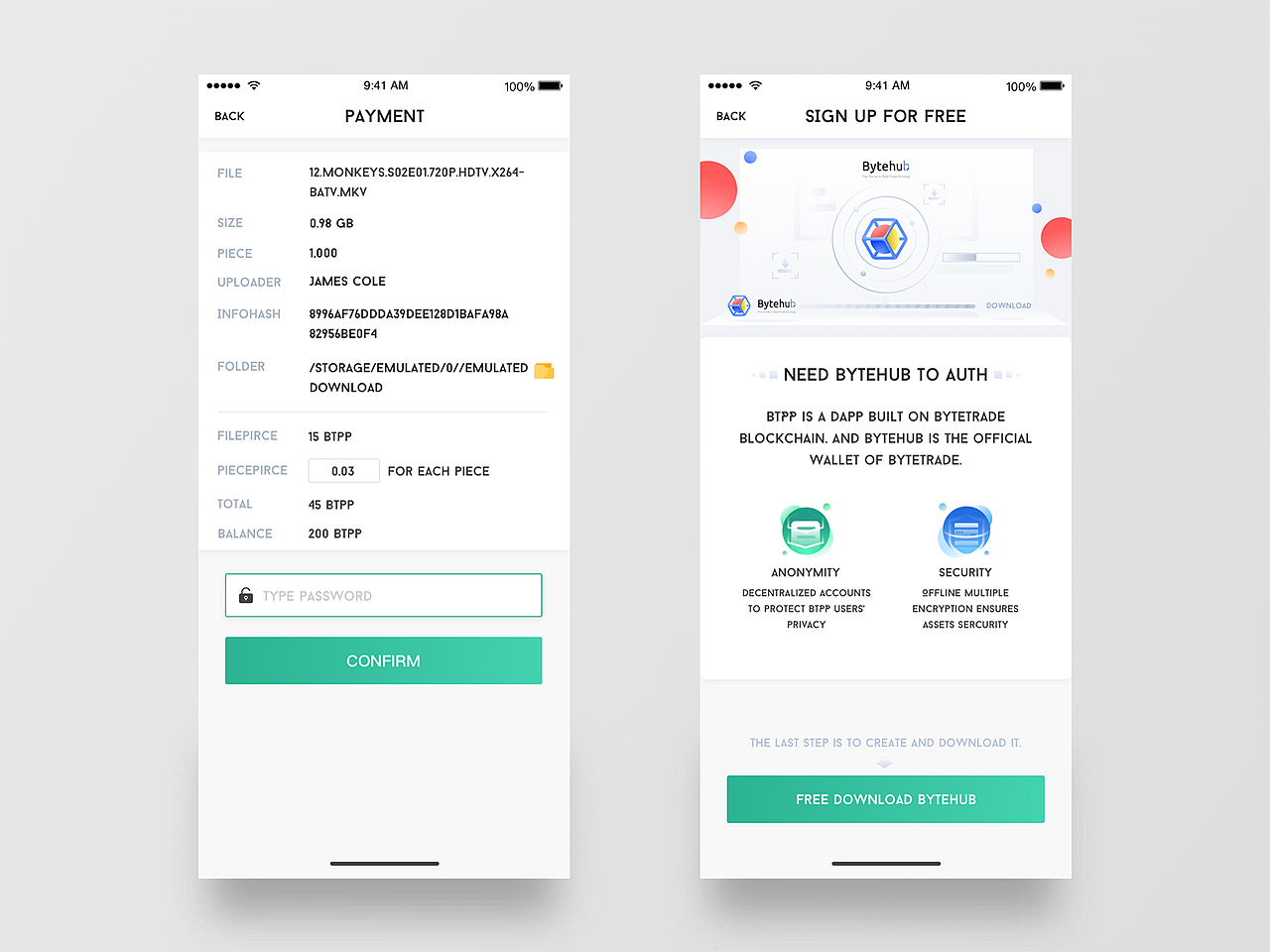 ByteTrade 区块链项目小结（图ZMTcxMzEzMzM2） - APP界面 - 站酷设计师梁宇龙原创素材 - 站酷ZCOOL