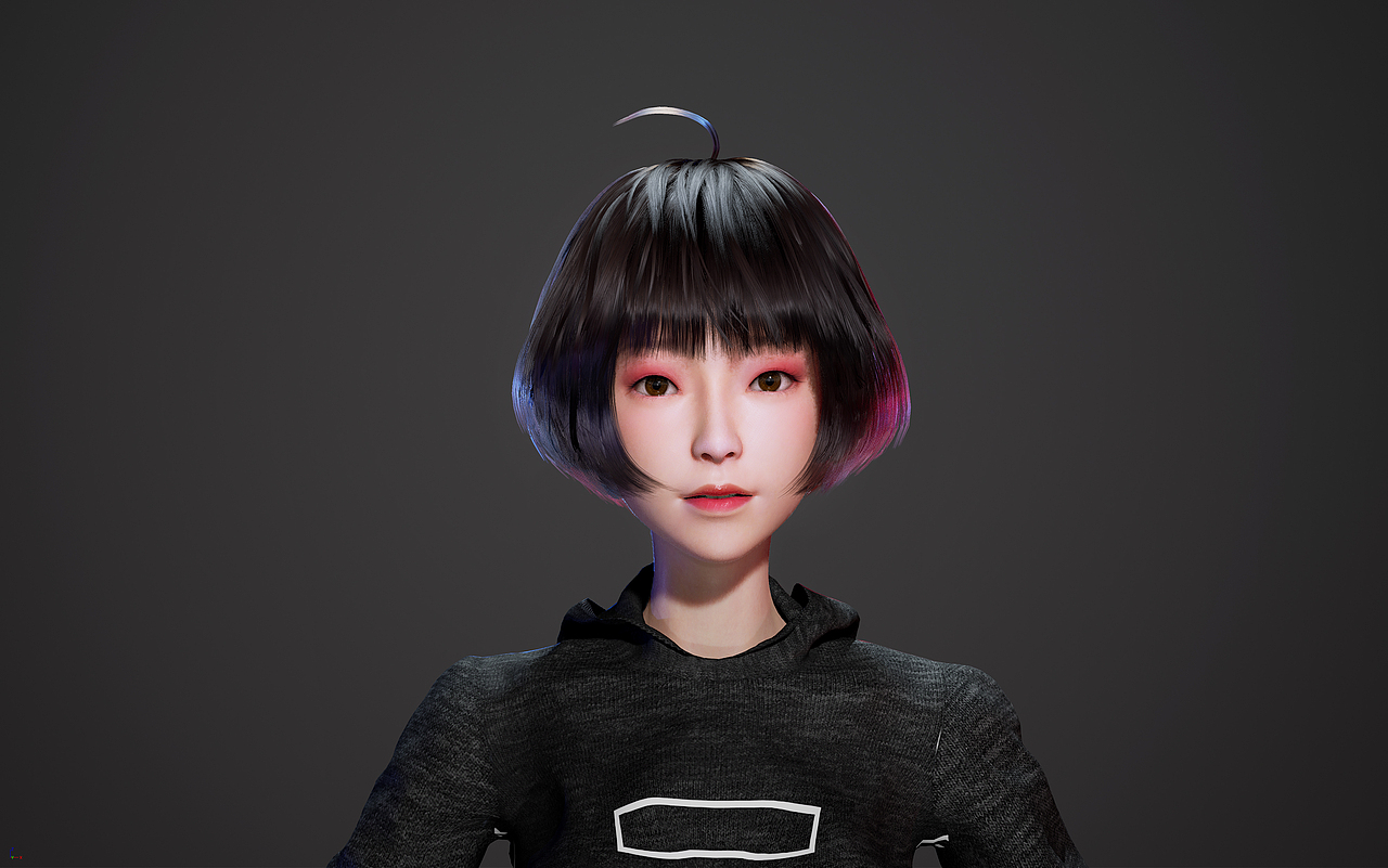 基于UE4的 虚拟人实时毛发测试（图ZMjg4MDQzNzcy） - 人物/生物 - 站酷设计师致象文化原创素材 - 站酷ZCOOL