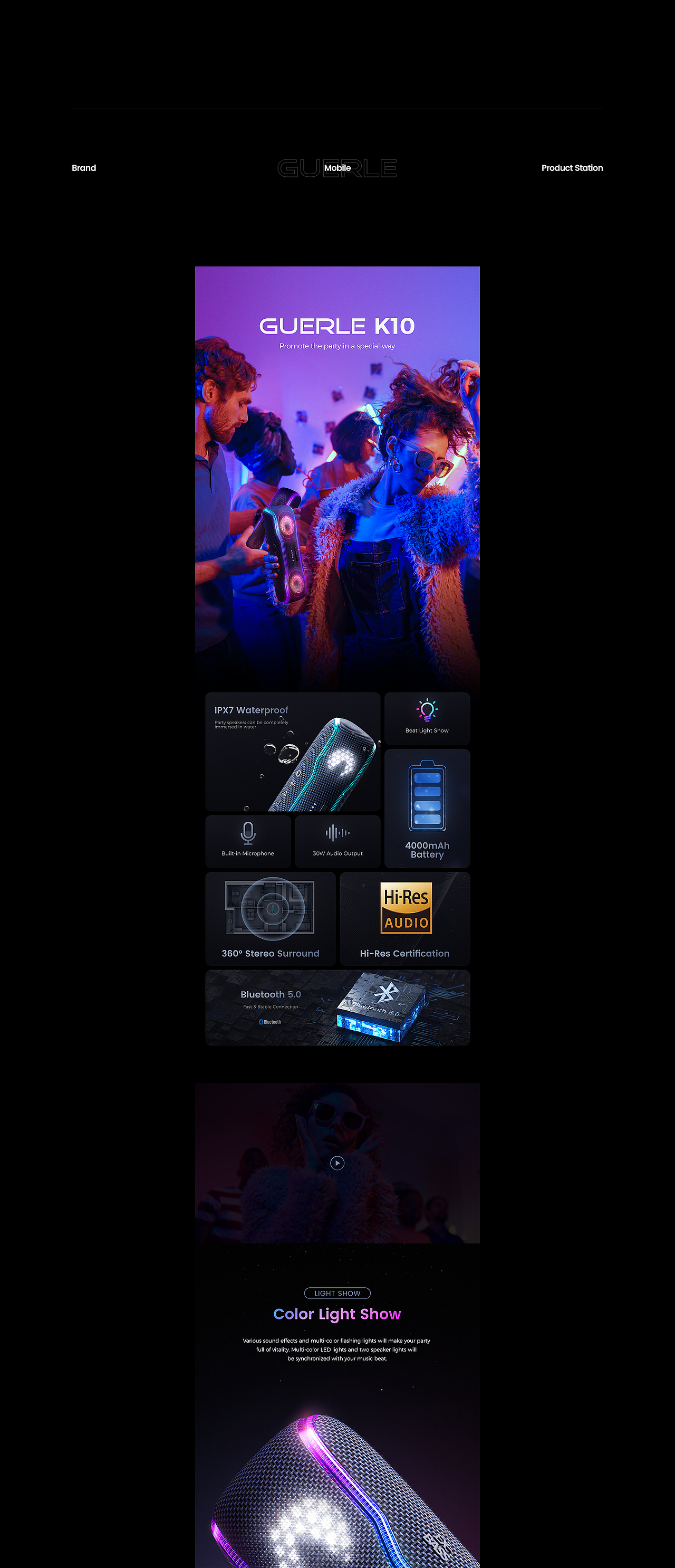 GUERLE Sound 视觉整案（图ZMjkzODc4NDM2） - 电商 - 站酷设计师Adi_阿迪原创素材 - 站酷ZCOOL