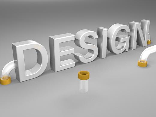DESIGN(金属字)(C4D)