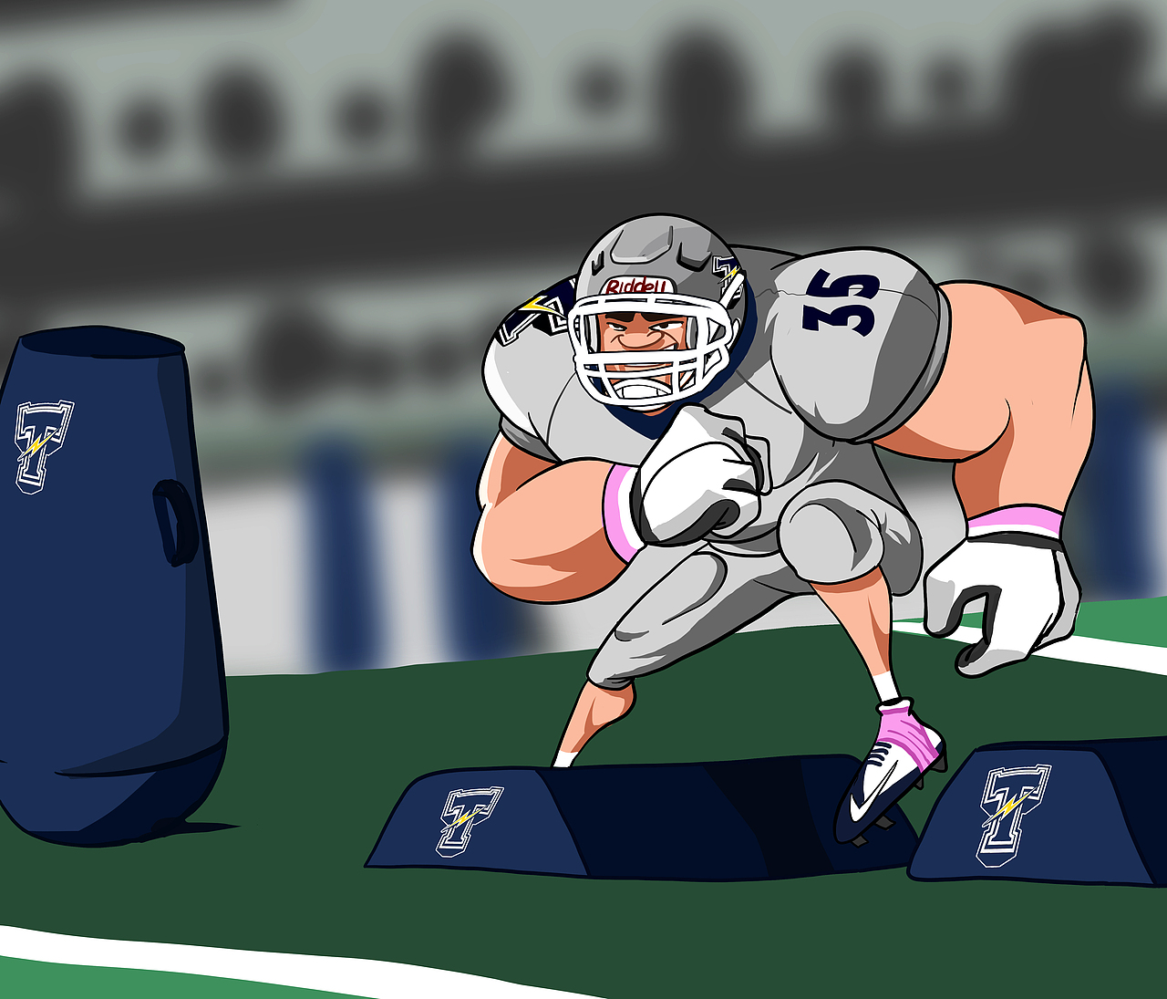 橄榄球卡通人物（12）（图ZMjUyMTAwNjgw） - 商业插画 - 站酷设计师0595caiwei原创素材 - 站酷ZCOOL