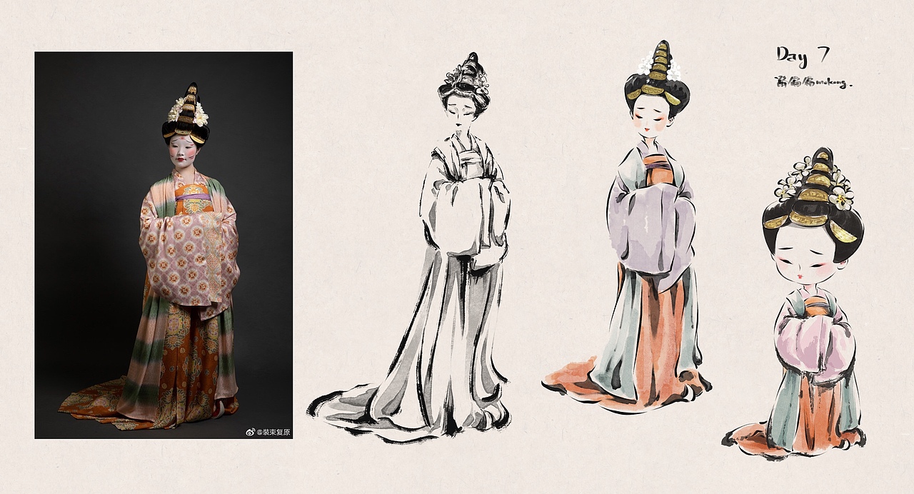 古风人物打卡（图ZMzEyNTgzNTAw） - 创作习作 - 站酷设计师路偏偏mokong原创素材 - 站酷ZCOOL