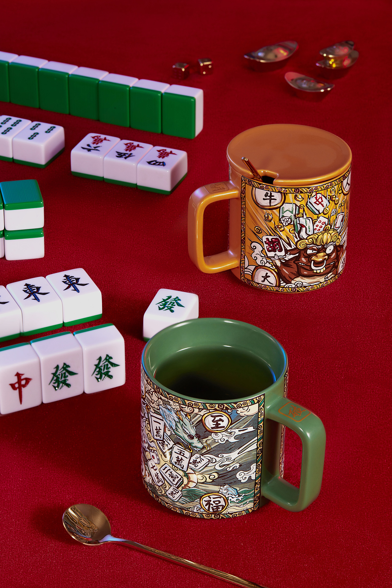 国潮麻将马克杯