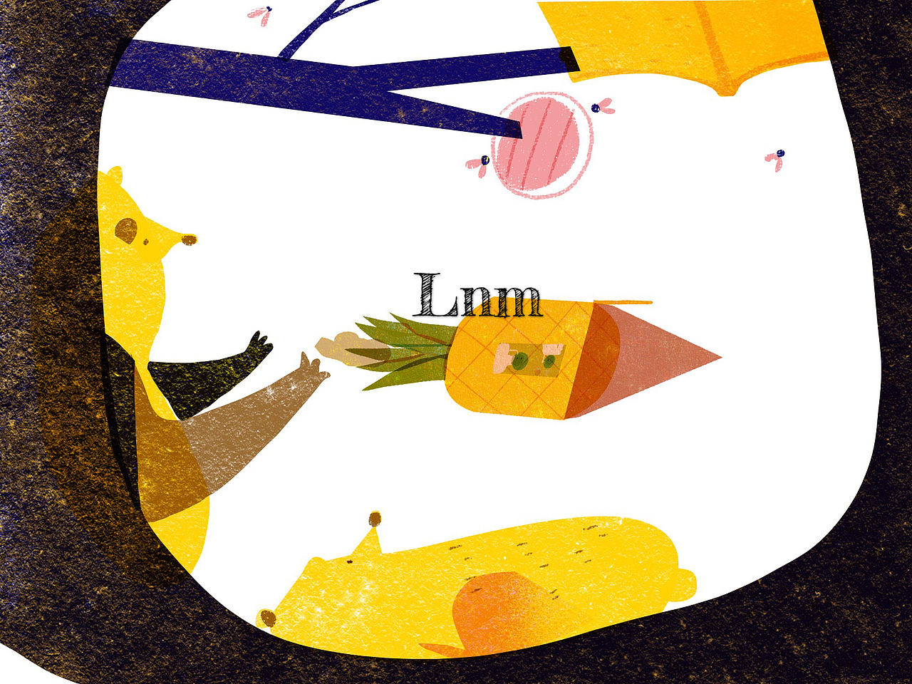 菠萝飞船（图ZMTI0ODgzMDUy） - 绘本 - 站酷设计师梁柠檬梁柠檬原创素材 - 站酷ZCOOL