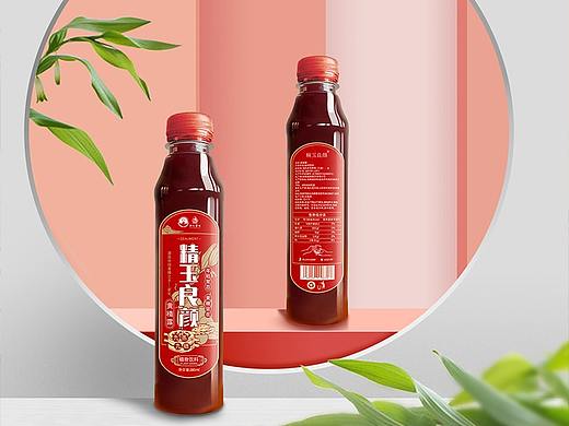 【饮品 | 包装瓶贴设计】黄精露