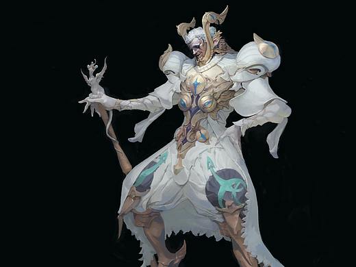 艺数绘角色讲师钟风华课堂范画《丑怪》