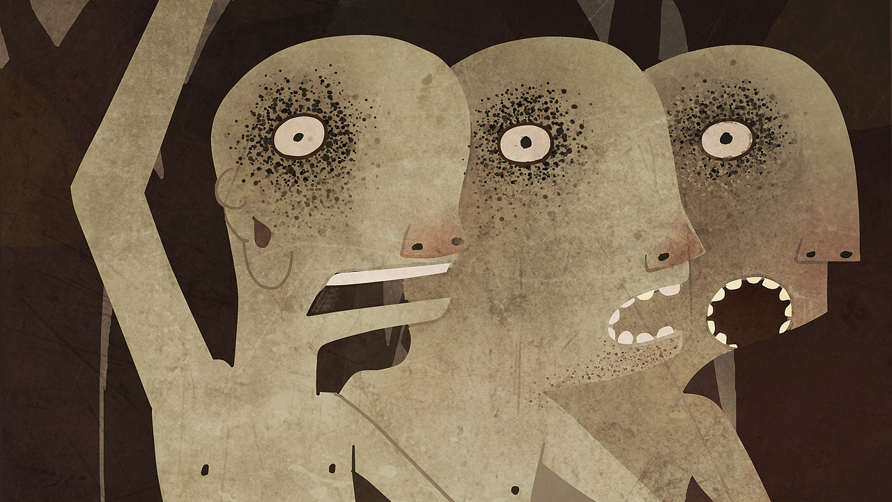 短片《沉浮》分镜设计稿 产于 山东工艺美术学院 厂房