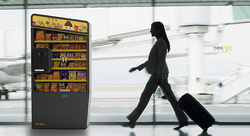 新零售终端设计办公室零食柜外形外观工业设计