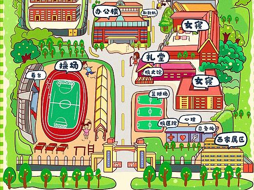 【校园手绘地图】
