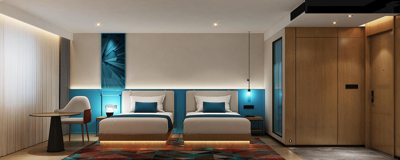 黑欧泊空间--欧铂酒店(Opalus S&Z Hotel)房间设计