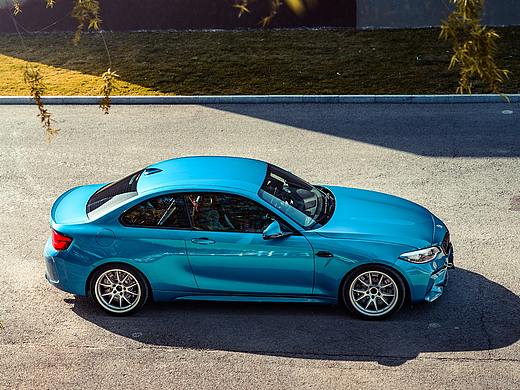 汽车摄影：BMW M2 COMPETITON 蓝