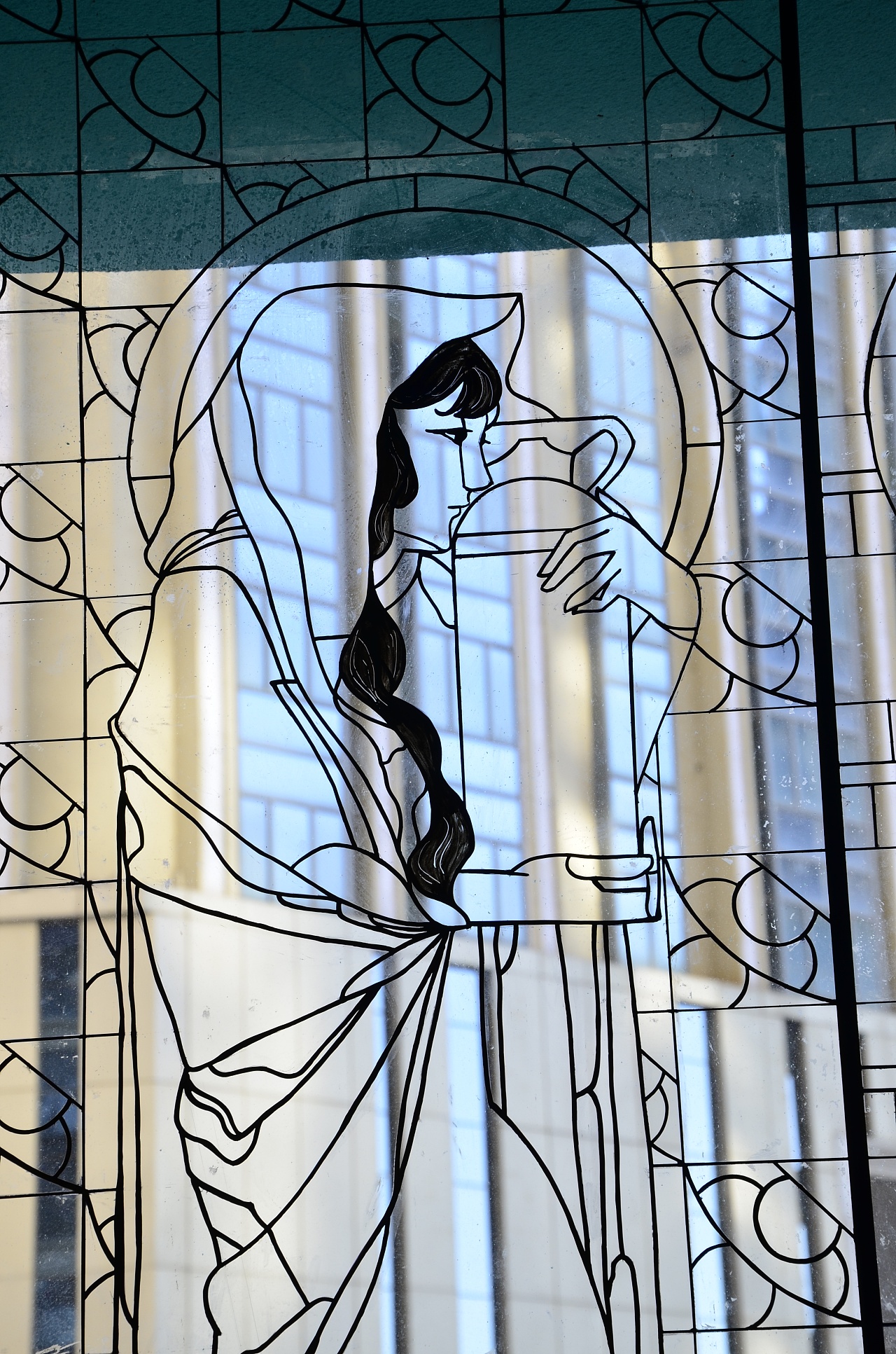 美得不像话！堪称“中山最美玻璃画”正在中山纪念图书馆镶嵌