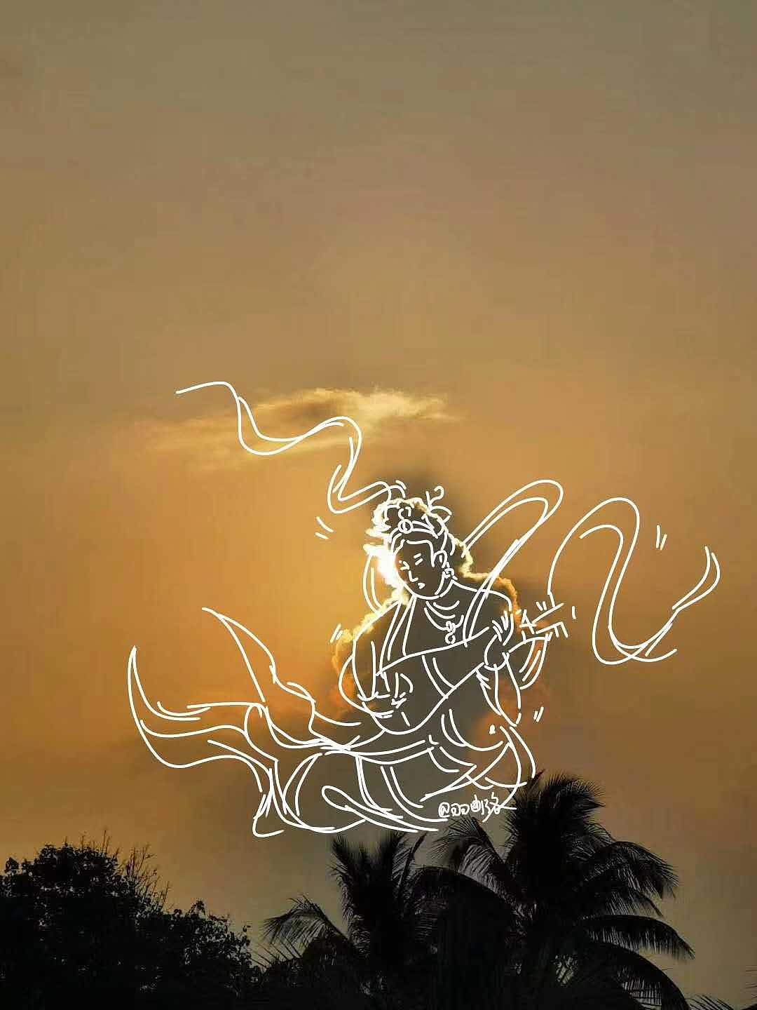 天空是画布，手指是画笔（图ZMjA0MjgzMzY0） - 创作习作 - 站酷设计师羽幽珞原创素材 - 站酷ZCOOL