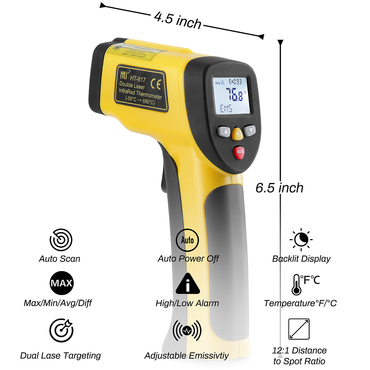 亚马逊 工业测温枪