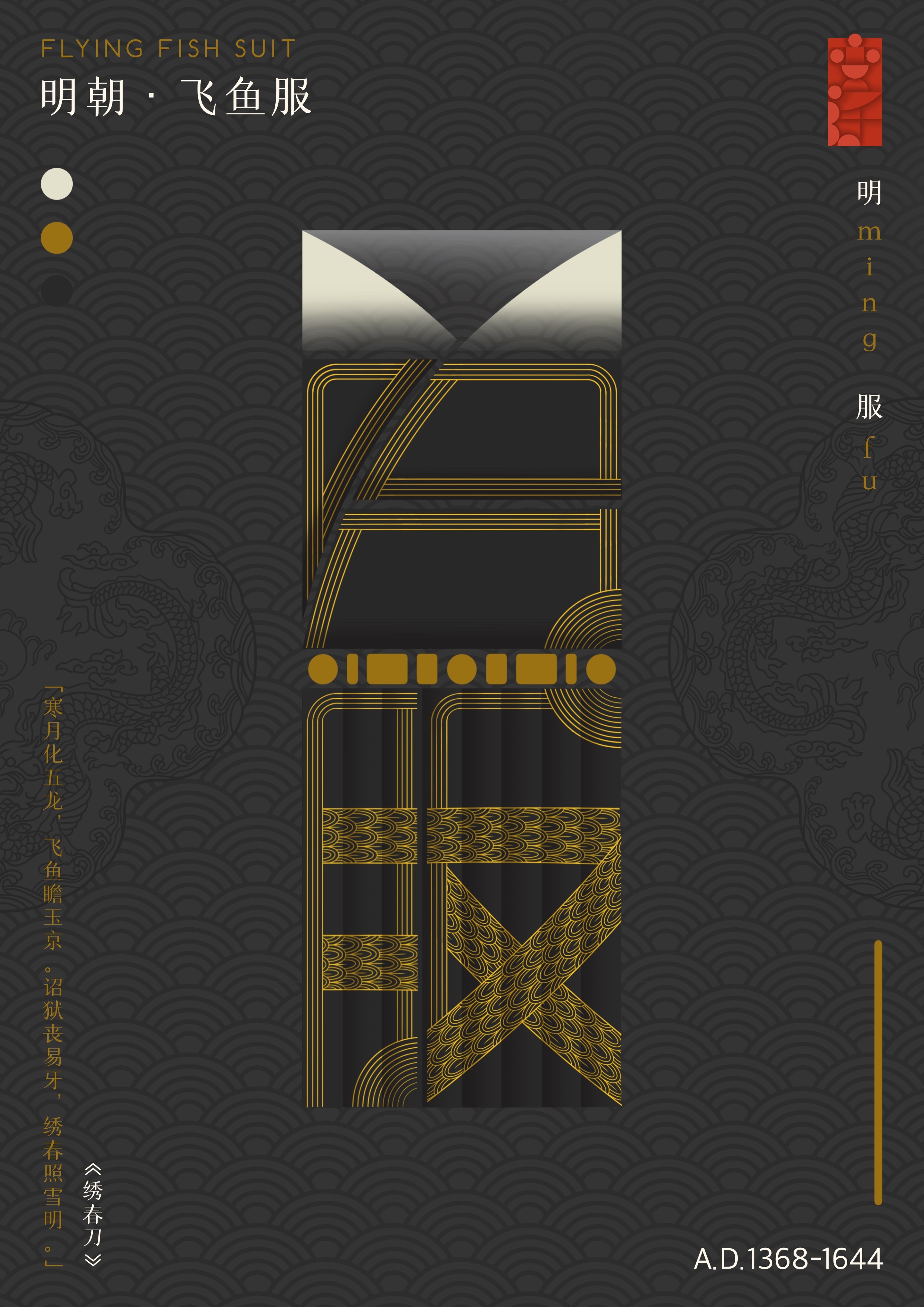 "变迁"朝代字体设计海报