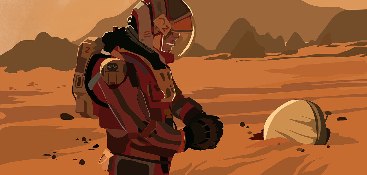 《火星救援》电影截图练习