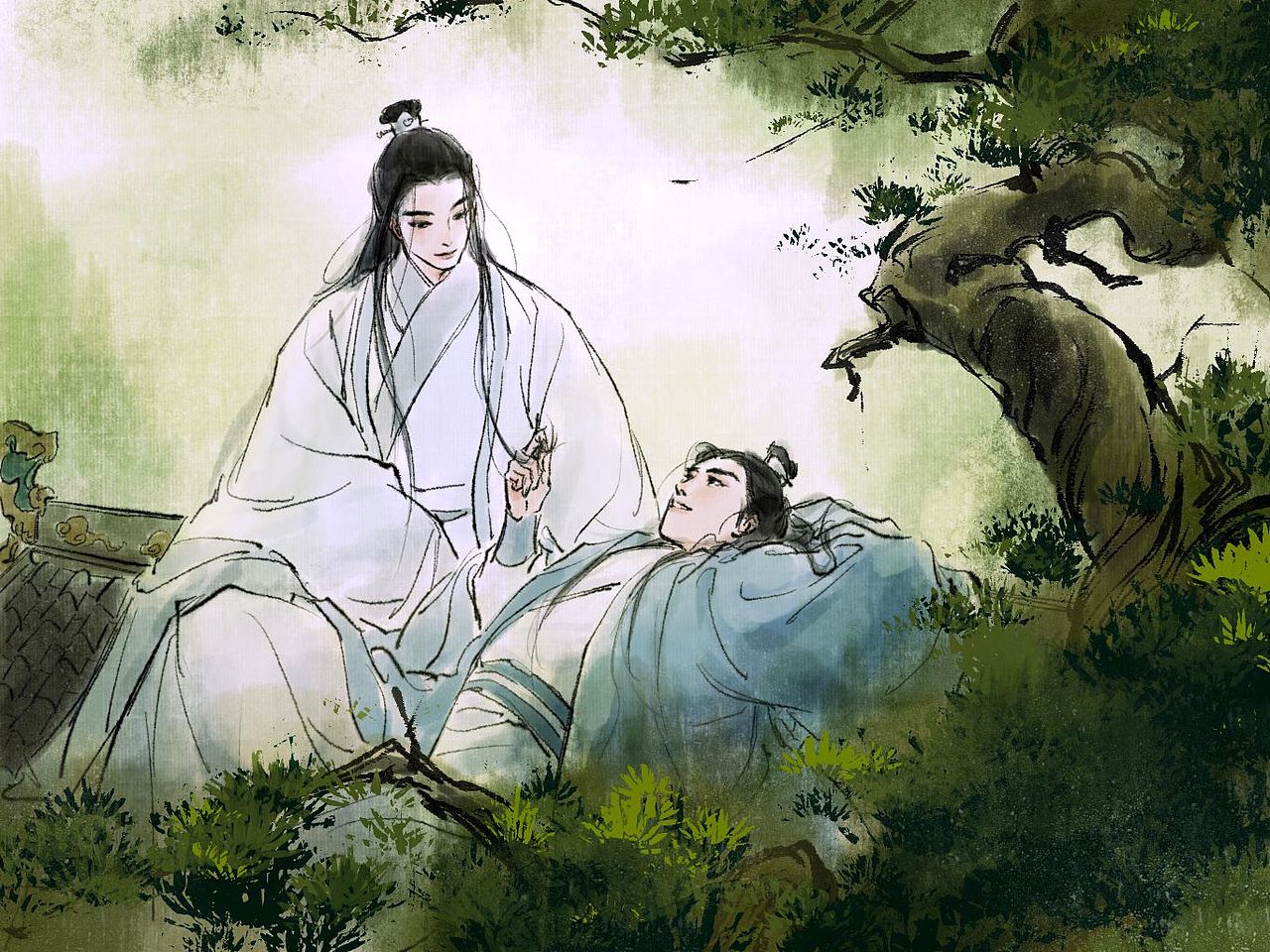 国风插画（图ZMzYxNDQyMTYw） - 艺术插画 - 站酷设计师一只咸水母原创素材 - 站酷ZCOOL